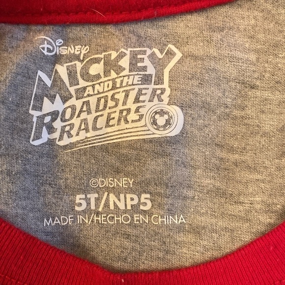 Disney Mickey Mouse SET kids red shorts & T-shirt size 5T - Picture 9 of 10